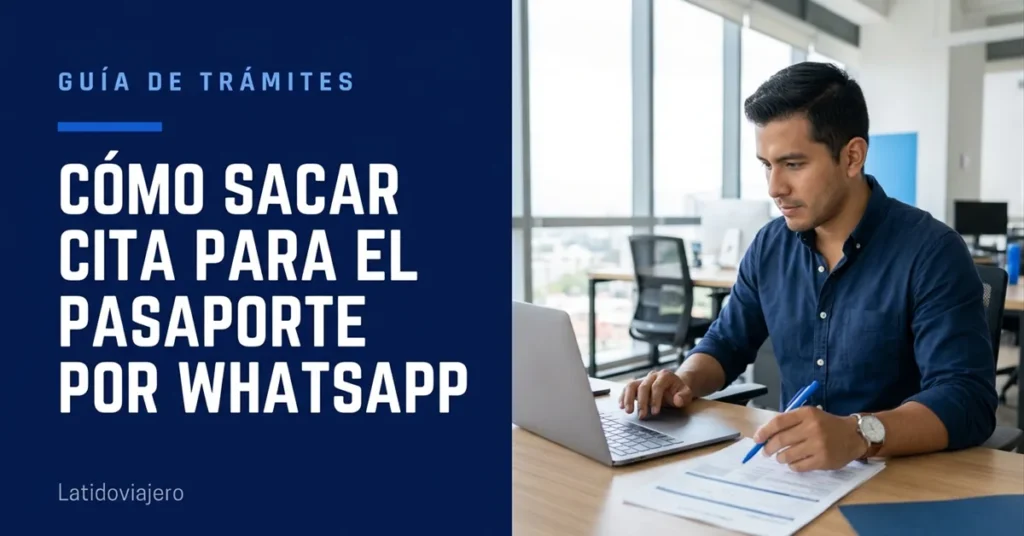 Cómo sacar cita para el pasaporte por WhatsApp