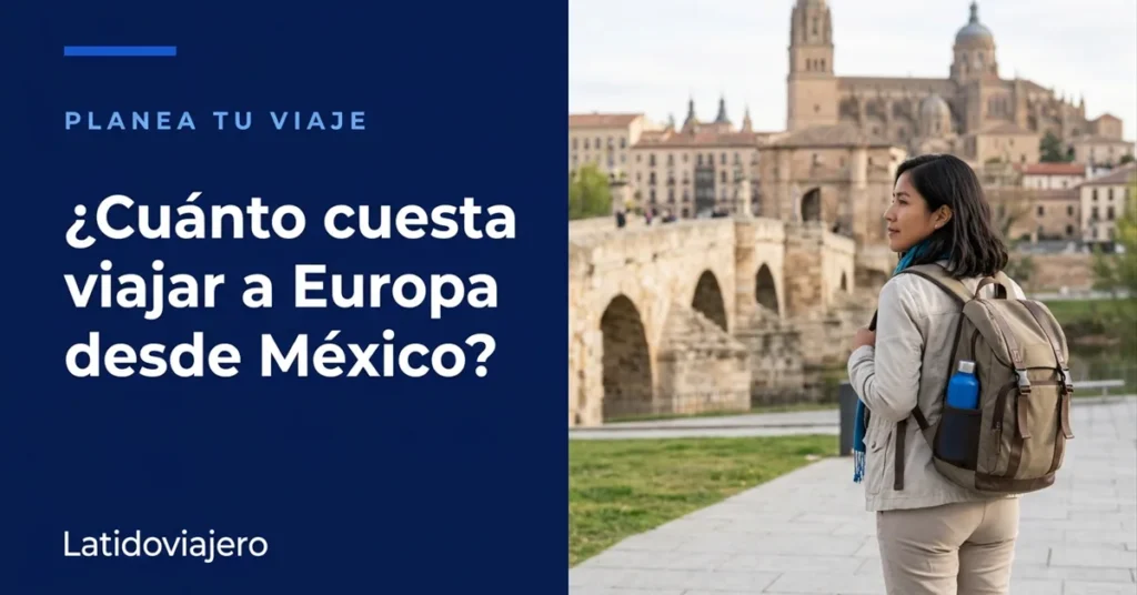 ¿Cuánto cuesta viajar a Europa desde México? Presupuesto