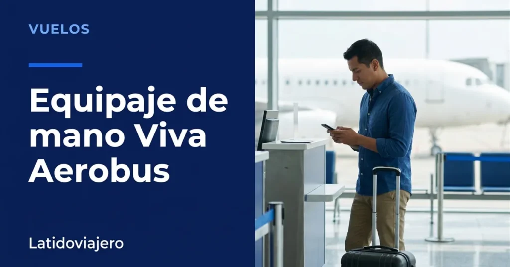 Equipaje de mano Viva Aerobus: medidas y peso permitido