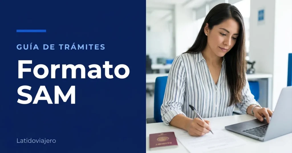 Formato SAM: cómo llenarlo para que un menor viaje