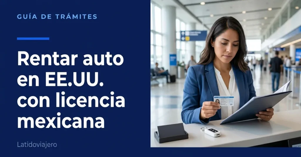 Rentar auto en EE.UU. con licencia mexicana: requisitos